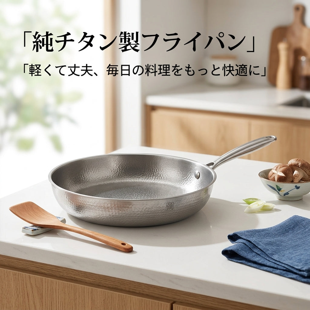 純チタンフライパン