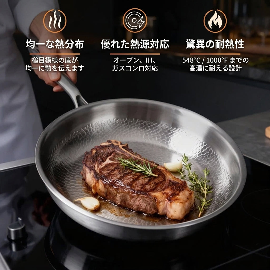 Hikagen 純チタン鍋・フライパン8点セット™｜台所ごと、入れ替える Hikagen