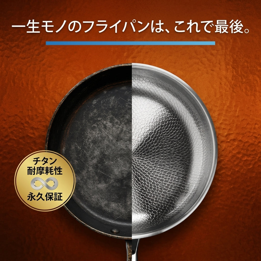 Hikagen 純チタン鍋・フライパン8点セット™｜台所ごと、入れ替える Hikagen